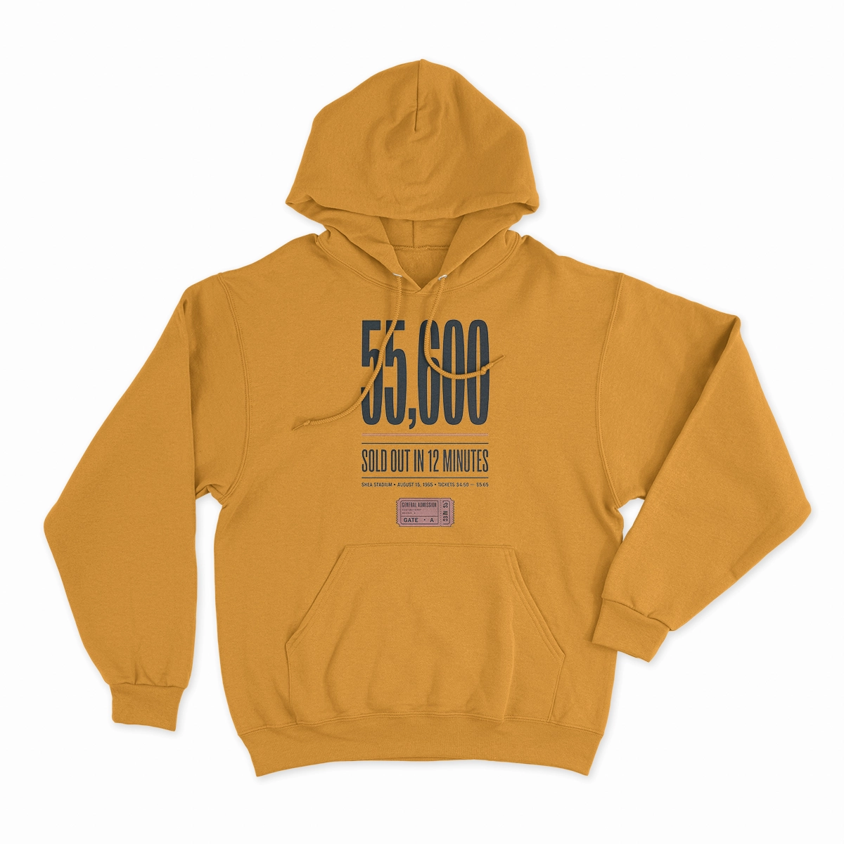 55,600 — Shea Stadium August 15 1965 — Concert Heritage Tee — Design II