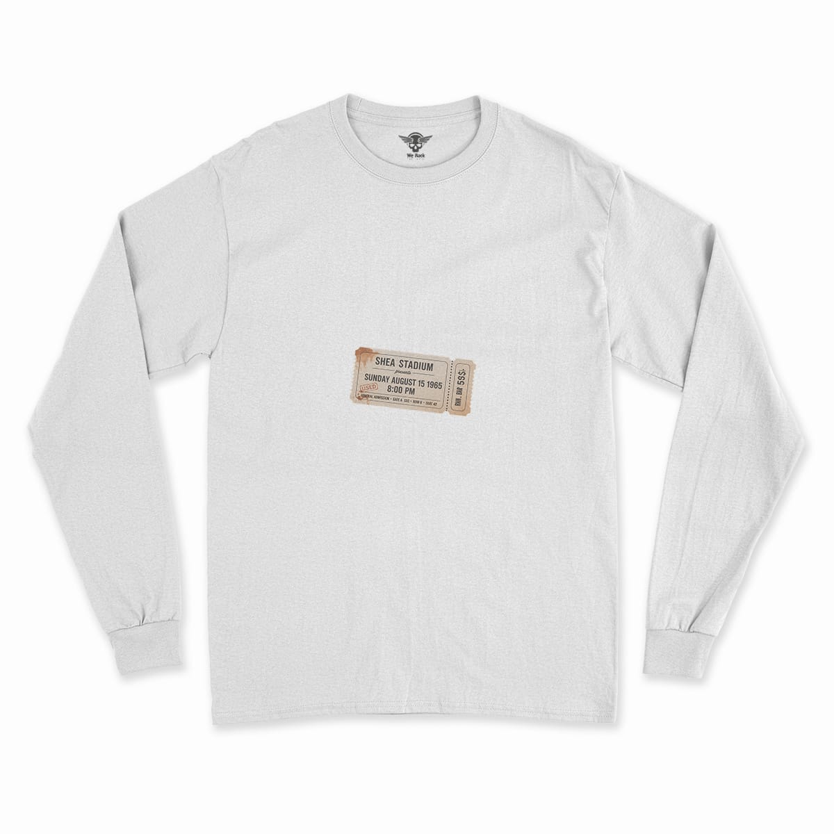 55,600 — Shea Stadium August 15 1965 — Concert Heritage Tee — Design III