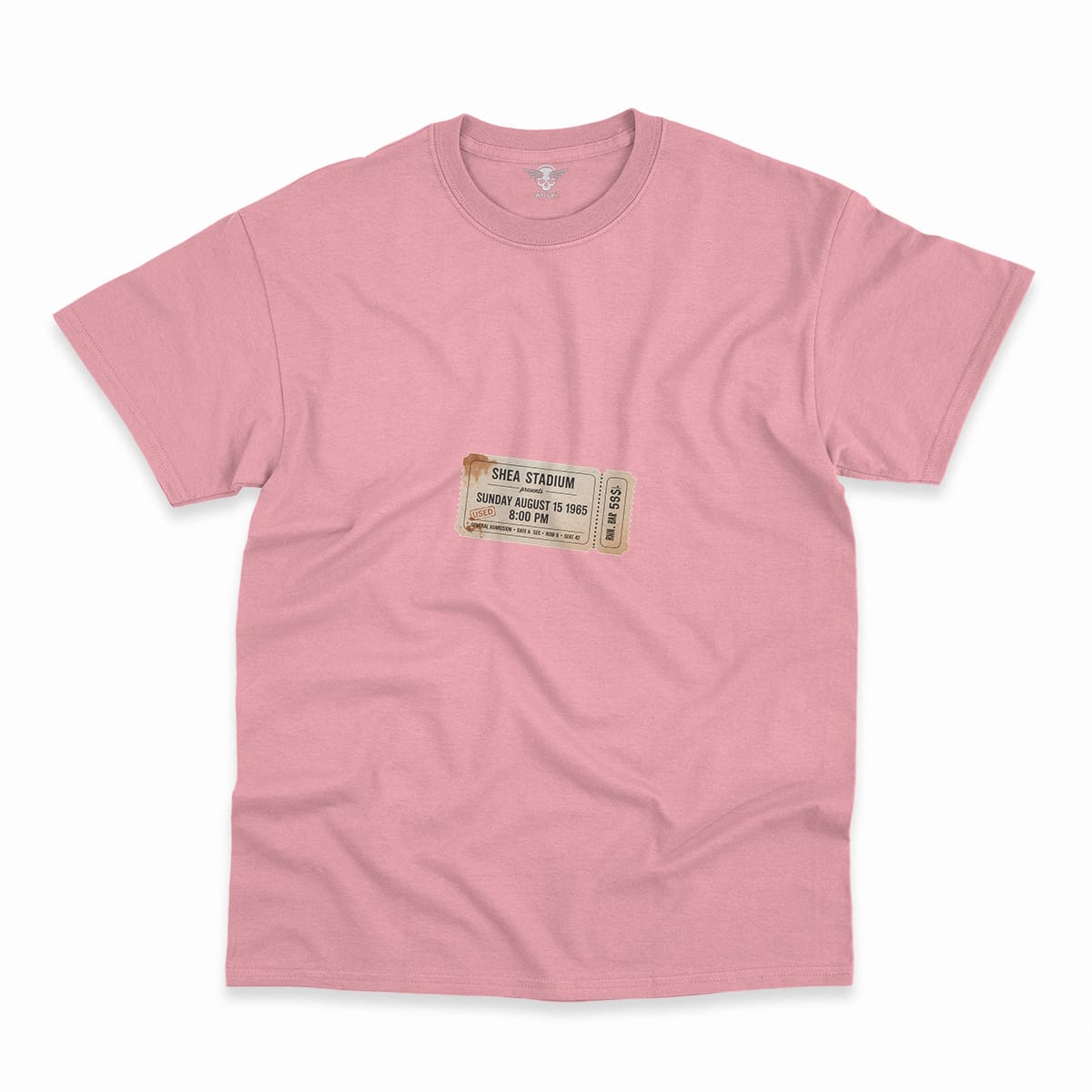 55,600 — Shea Stadium August 15 1965 — Concert Heritage Tee — Design III