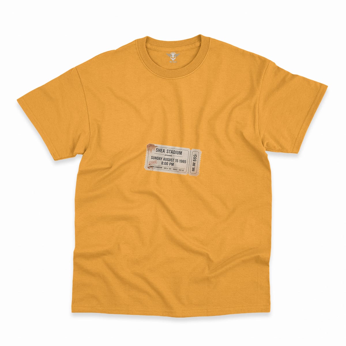 55,600 — Shea Stadium August 15 1965 — Concert Heritage Tee — Design III