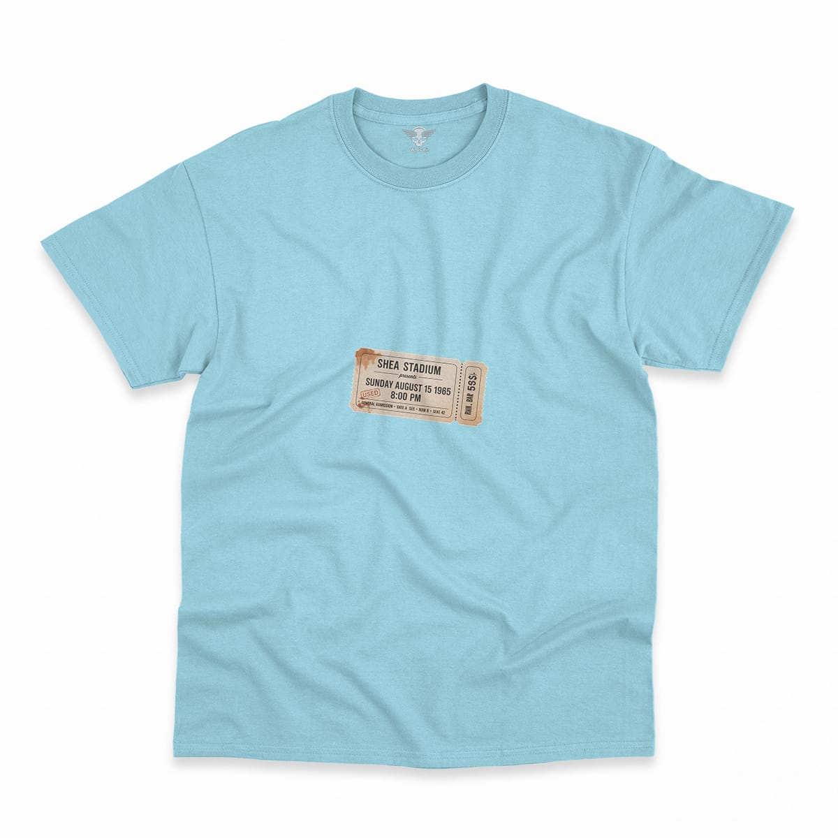 55,600 — Shea Stadium August 15 1965 — Concert Heritage Tee — Design III