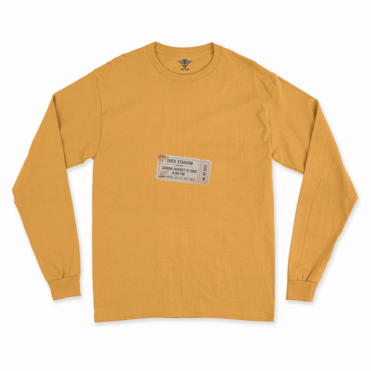 55,600 — Shea Stadium August 15 1965 — Concert Heritage Tee — Design III