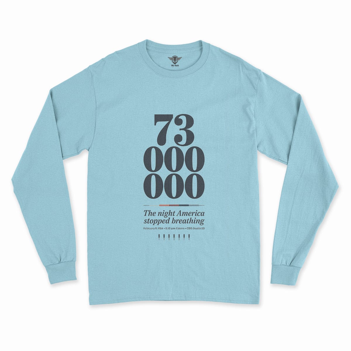 73 Million — The Night America Stopped Breathing — Vintage Rock Tee — Design I