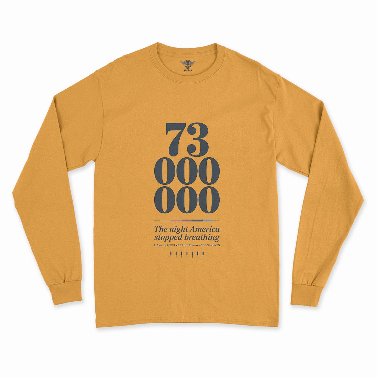73 Million — The Night America Stopped Breathing — Vintage Rock Tee — Design I