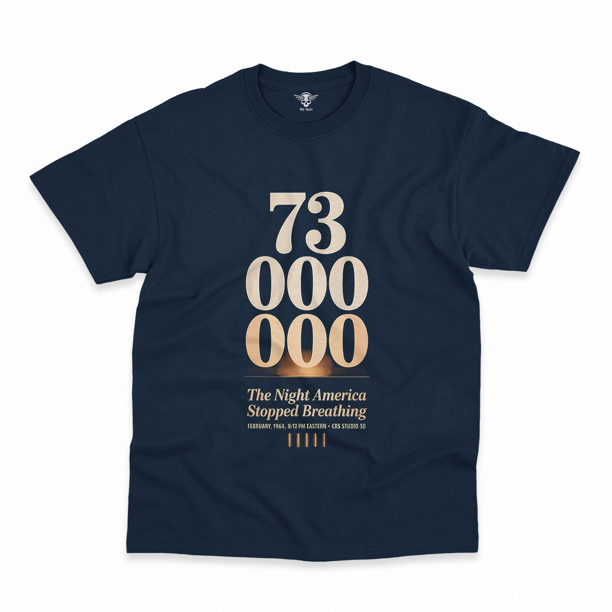 73 Million — The Night America Stopped Breathing — Vintage Rock Tee — Design I