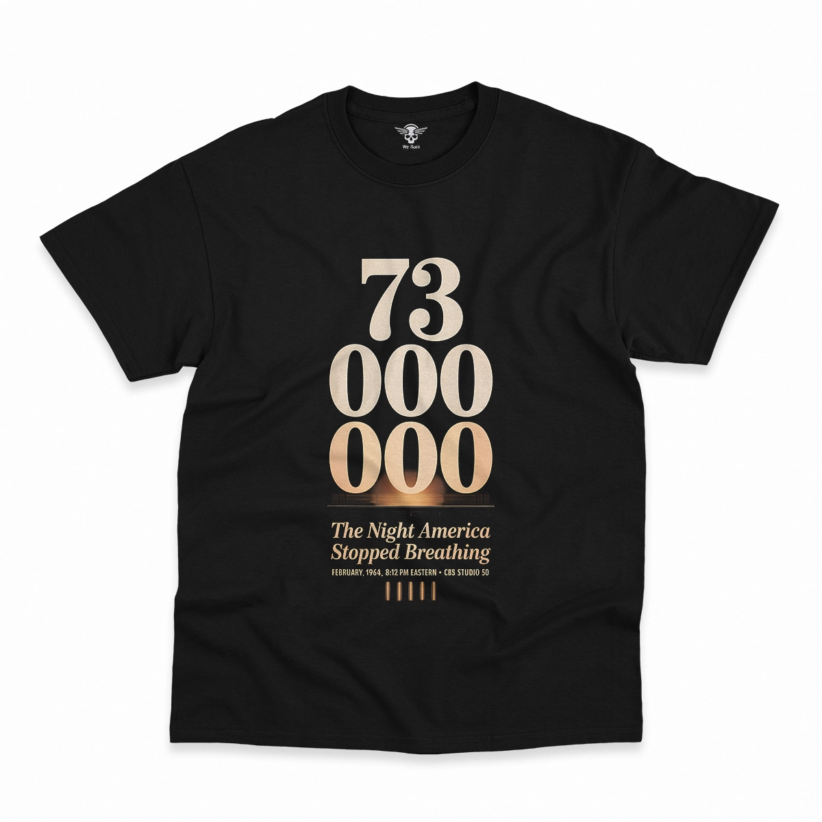 73 Million — The Night America Stopped Breathing — Vintage Rock Tee — Design I