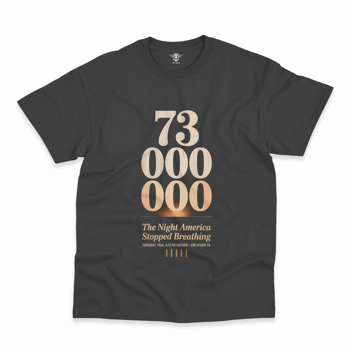 73 Million — The Night America Stopped Breathing — Vintage Rock Tee — Design I