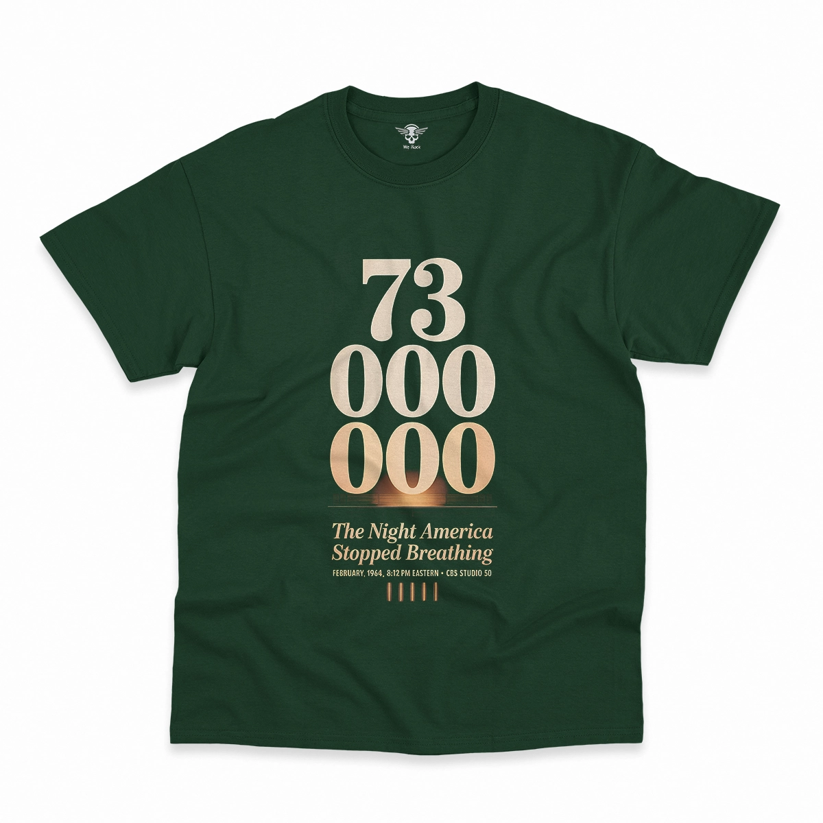 73 Million — The Night America Stopped Breathing — Vintage Rock Tee — Design I