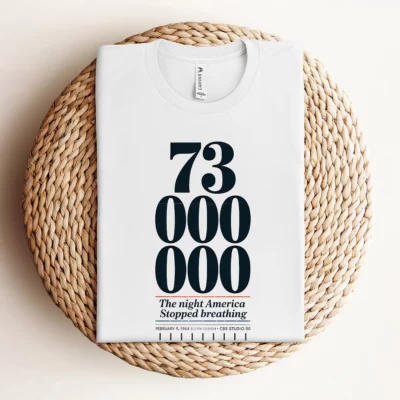 73 Million — The Night America Stopped Breathing — Vintage Rock Tee — Design II
