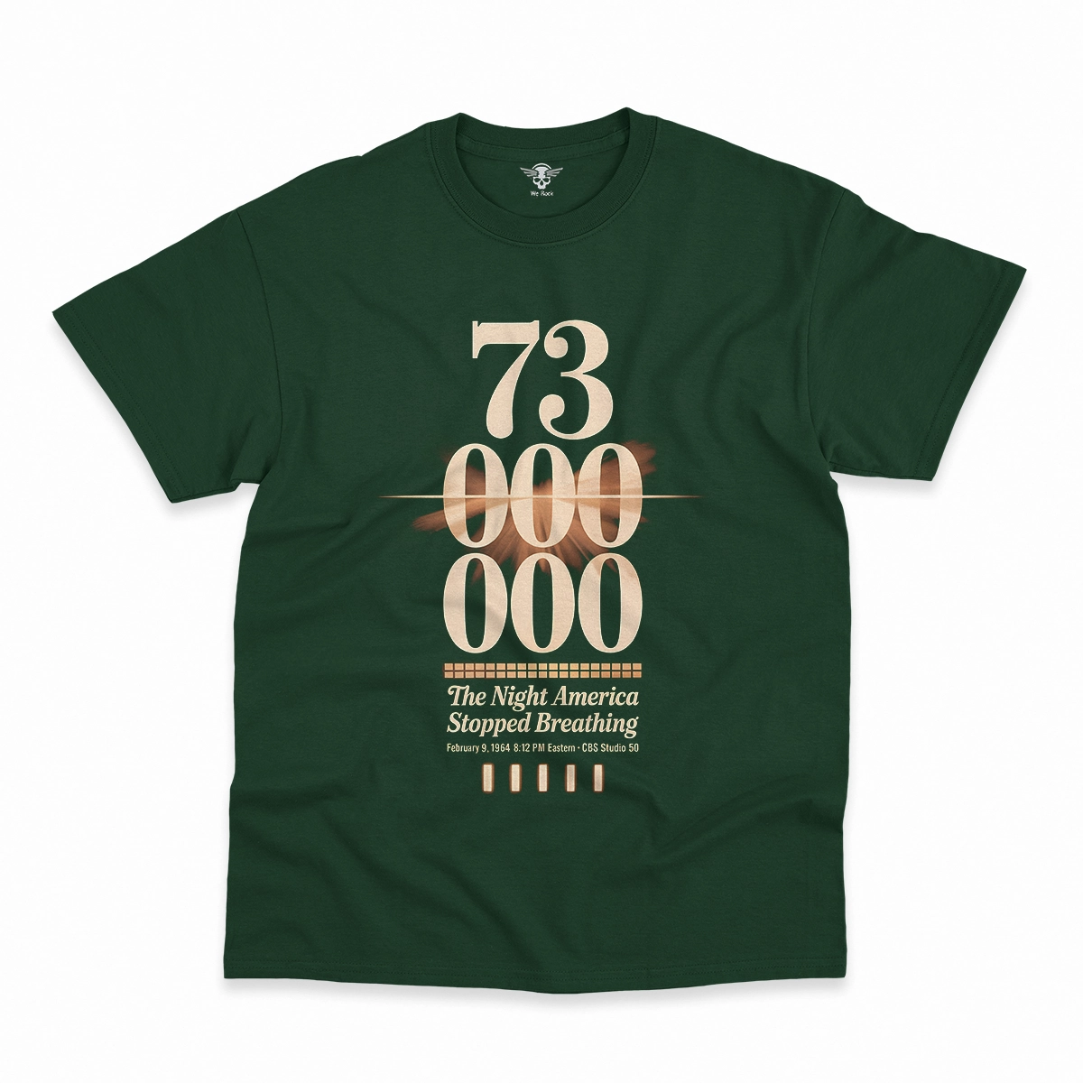 73 Million — The Night America Stopped Breathing — Vintage Rock Tee — Design II