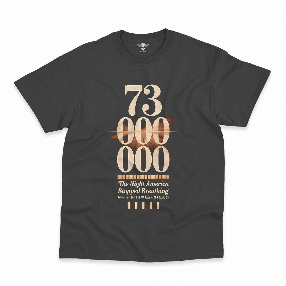 73 Million — The Night America Stopped Breathing — Vintage Rock Tee — Design II