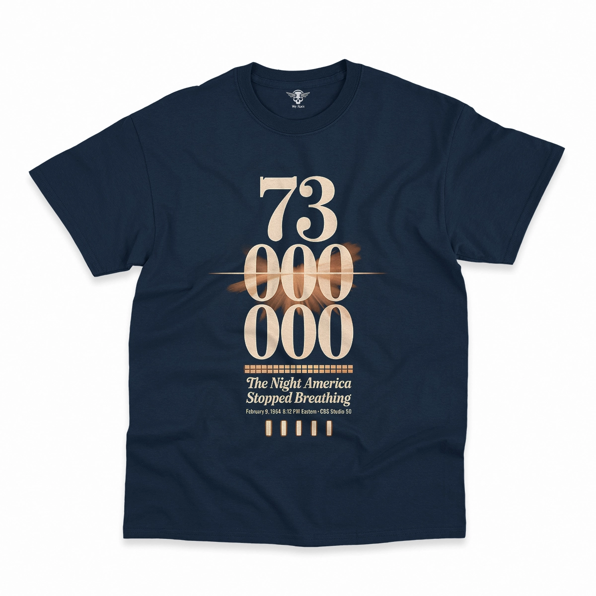 73 Million — The Night America Stopped Breathing — Vintage Rock Tee — Design II