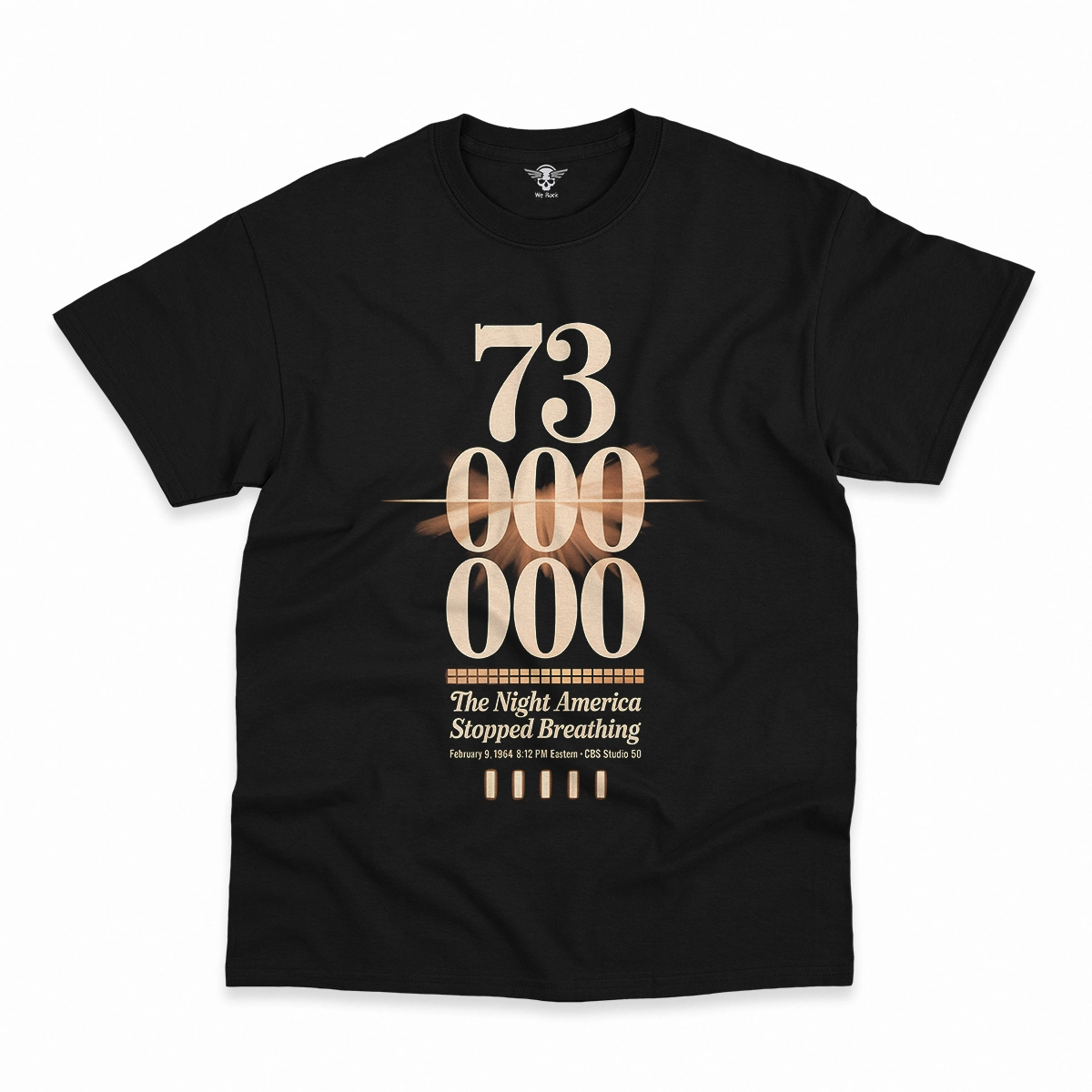 73 Million — The Night America Stopped Breathing — Vintage Rock Tee — Design II