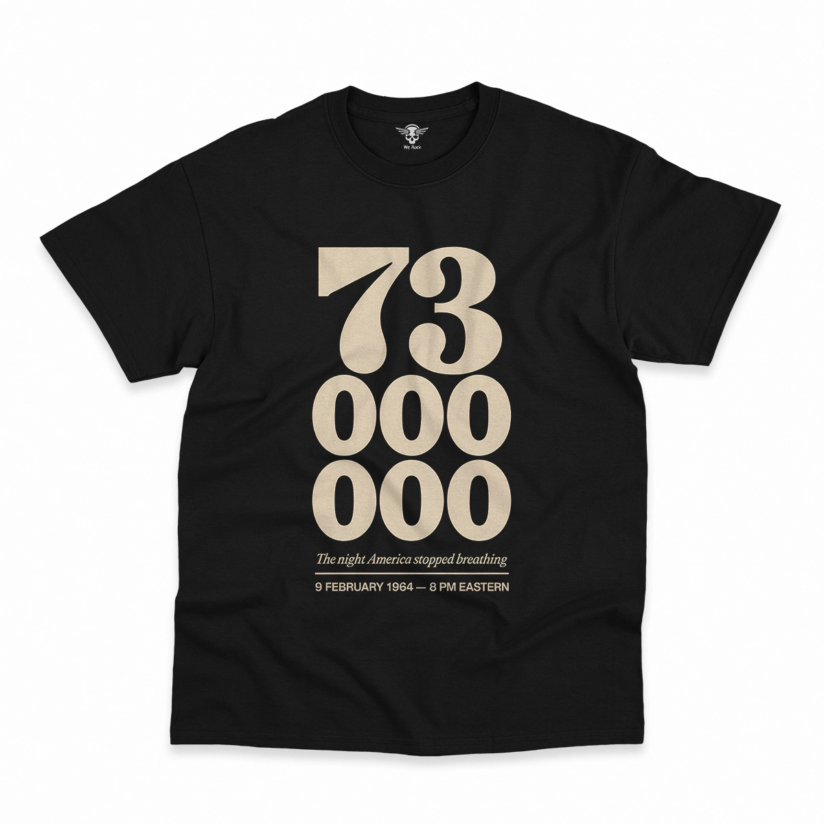 73 Million — The Night America Stopped Breathing — Vintage Rock Tee — Design III