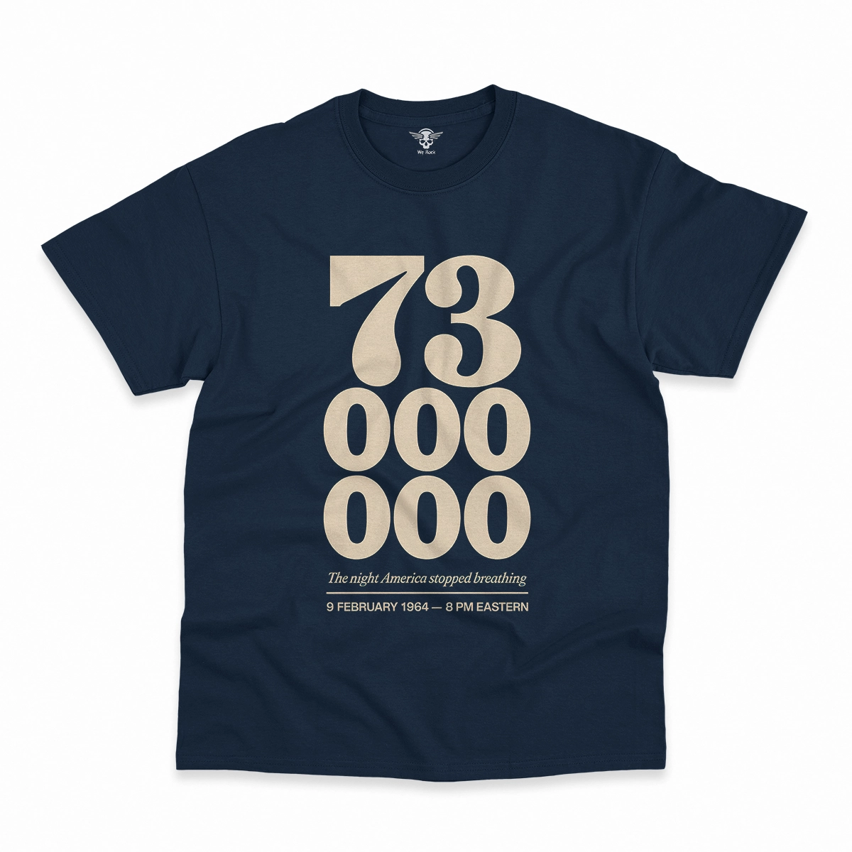 73 Million — The Night America Stopped Breathing — Vintage Rock Tee — Design III