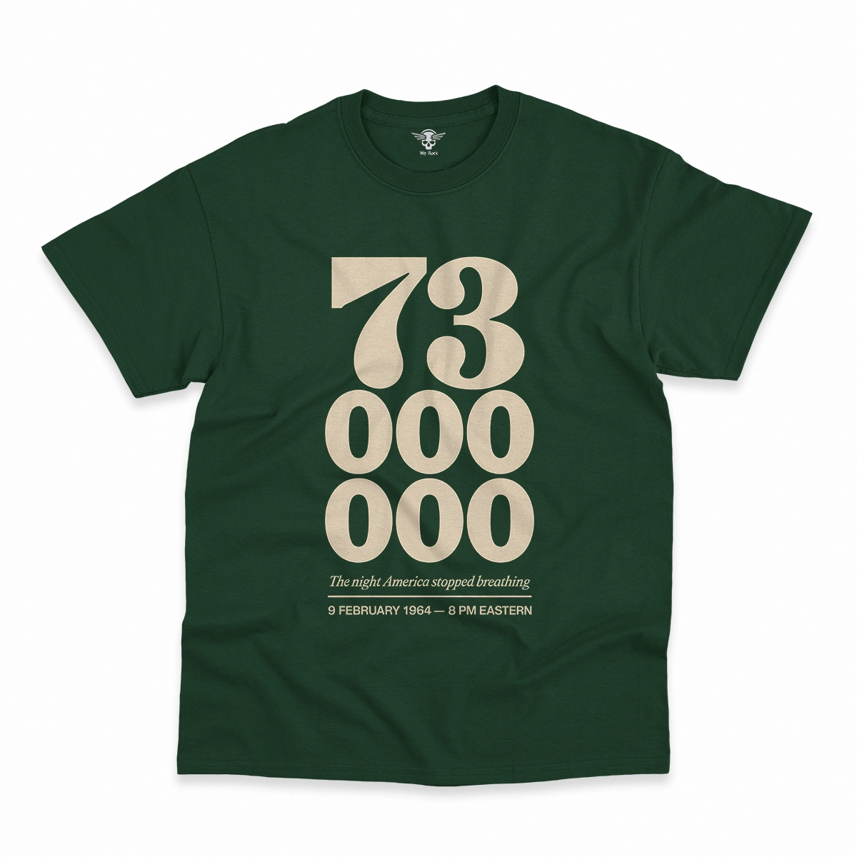 73 Million — The Night America Stopped Breathing — Vintage Rock Tee — Design III