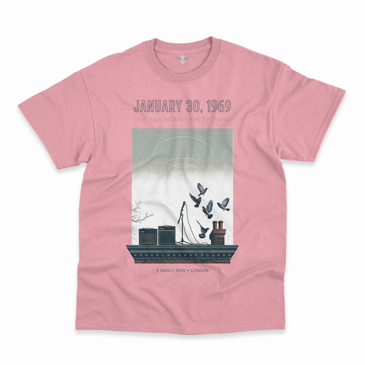 January 30, 1969 — The Sky Heard Everything — Rooftop Rock Tee — Design III