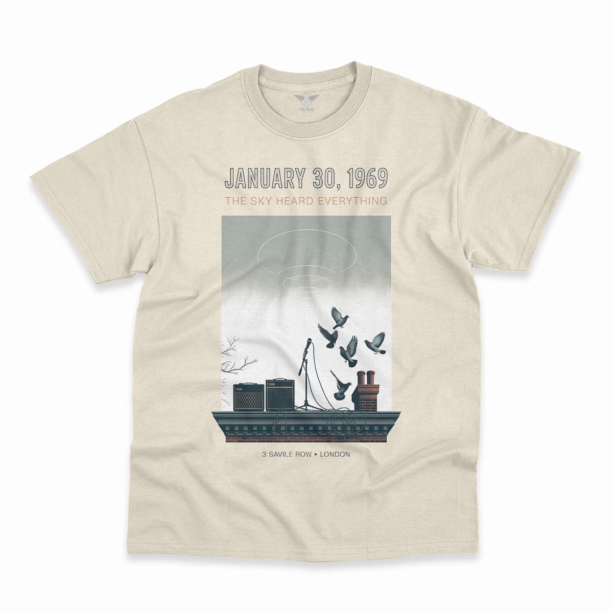 January 30, 1969 — The Sky Heard Everything — Rooftop Rock Tee — Design III