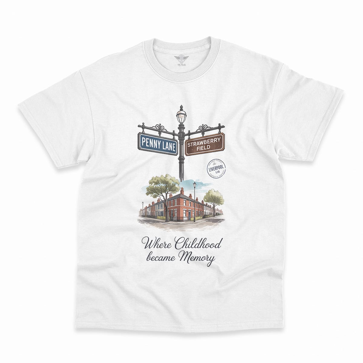 Penny Lane ↔ Strawberry Field — Liverpool L18 Heritage Tee — Design I