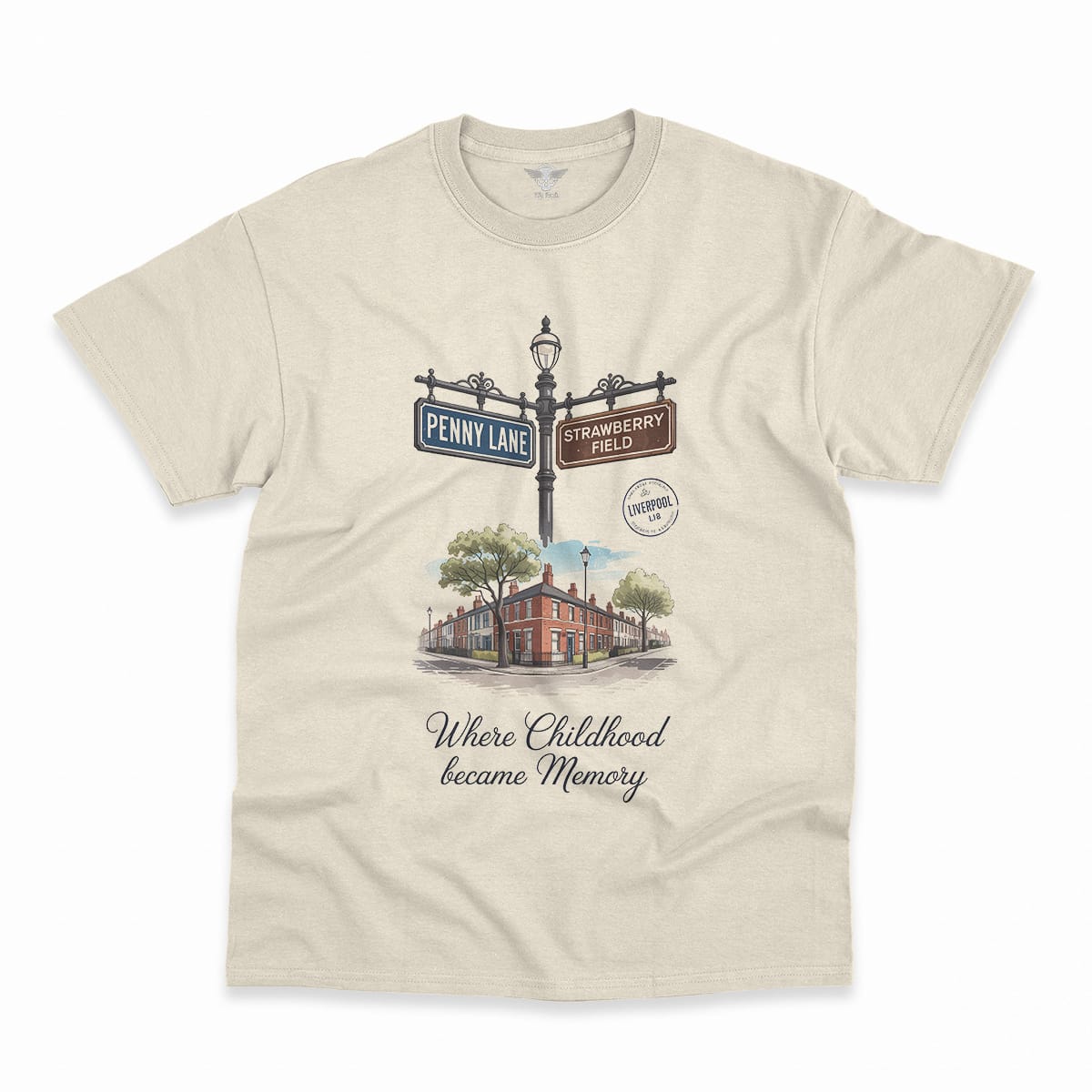 Penny Lane ↔ Strawberry Field — Liverpool L18 Heritage Tee — Design I