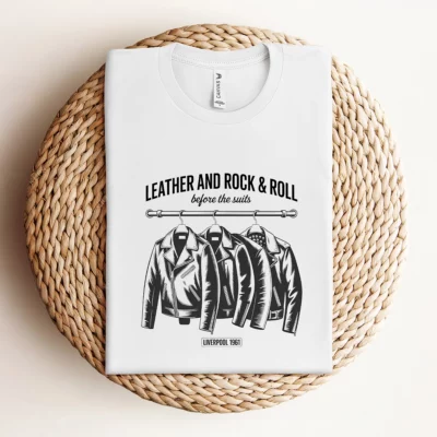 Before the Suits — Liverpool 1961 Leather Rock Tee — Design II