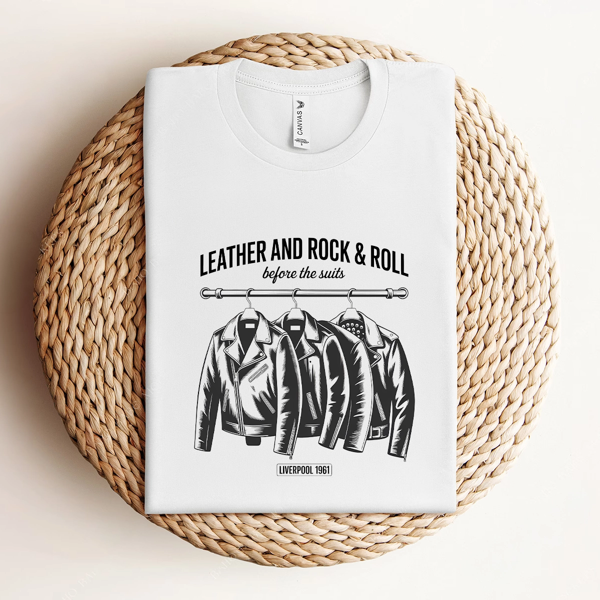 Before the Suits — Liverpool 1961 Leather Rock Tee — Design II
