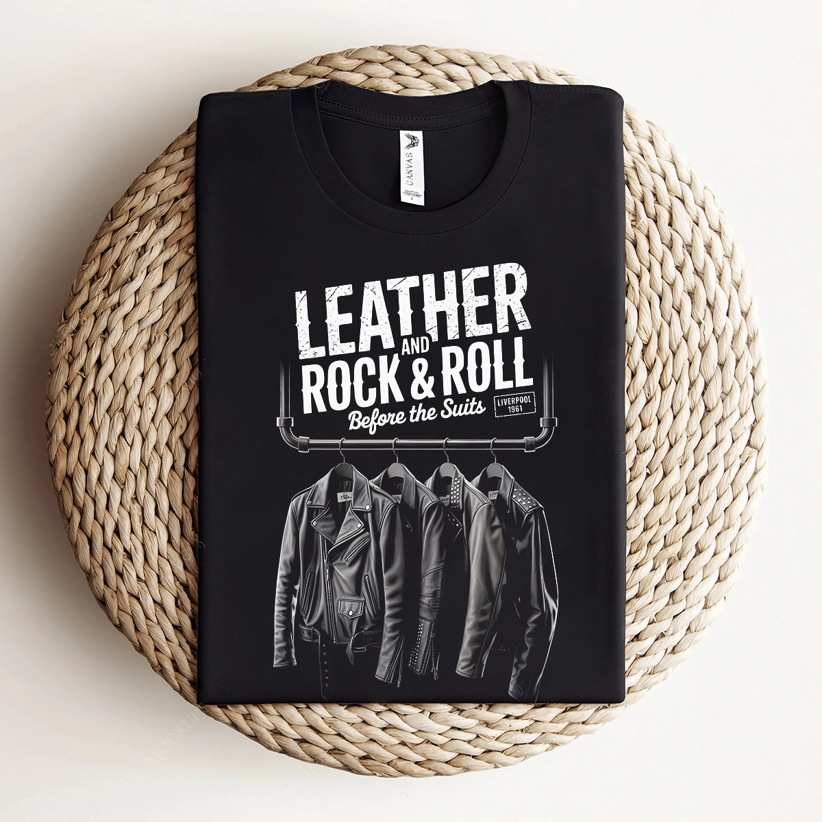 Before the Suits — Liverpool 1961 Leather Rock Tee — Design II