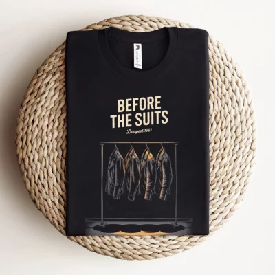 Before the Suits — Liverpool 1961 Leather Rock Tee — Design III