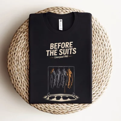 Before the Suits — Liverpool 1961 Leather Rock Tee — Design IV