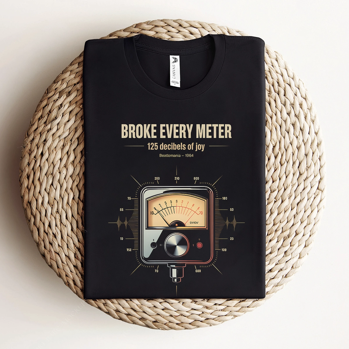 Broke Every Meter — 125 Decibels Beatlemania Heritage Tee