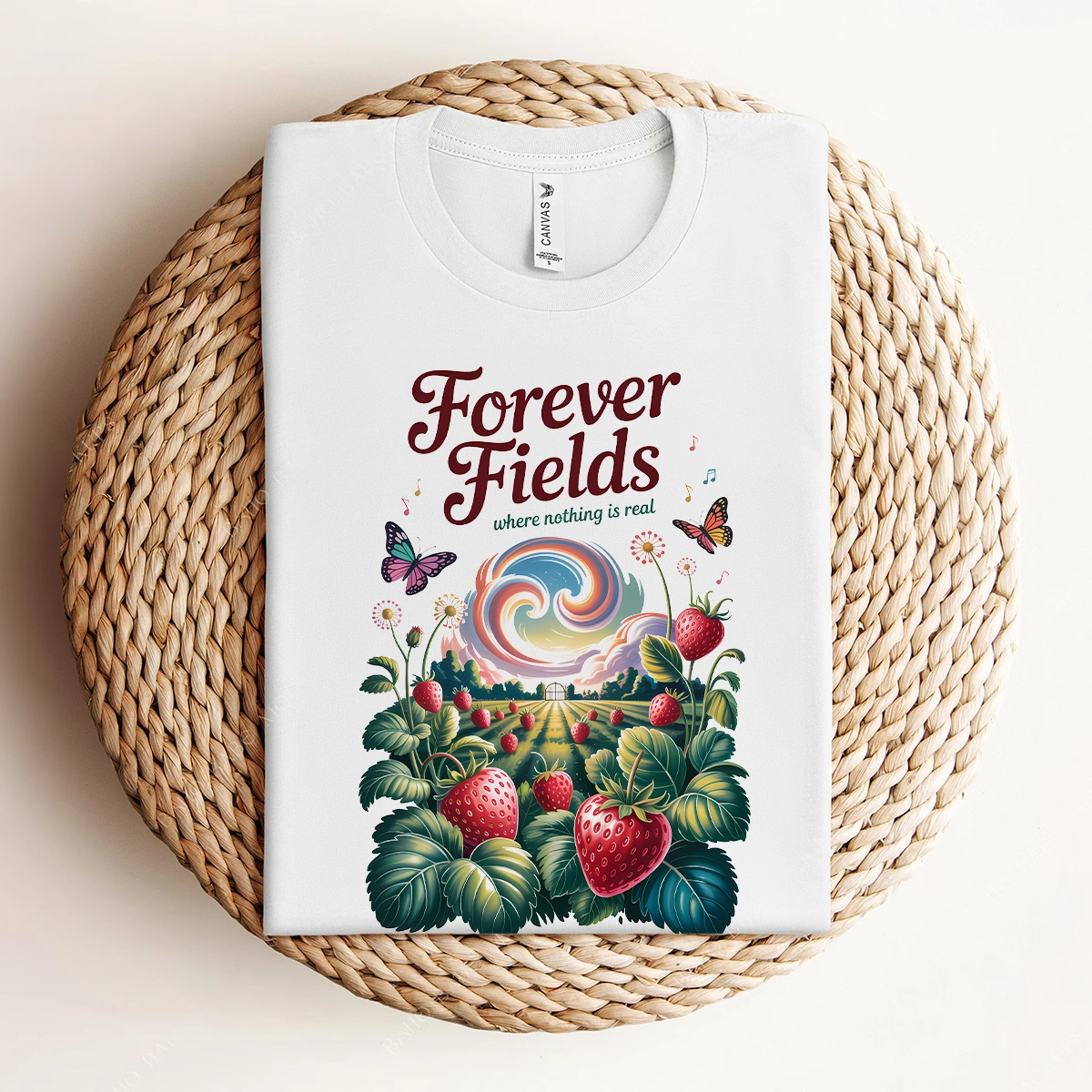 Forever Fields — Surreal Dreamscape Rock Heritage Tee