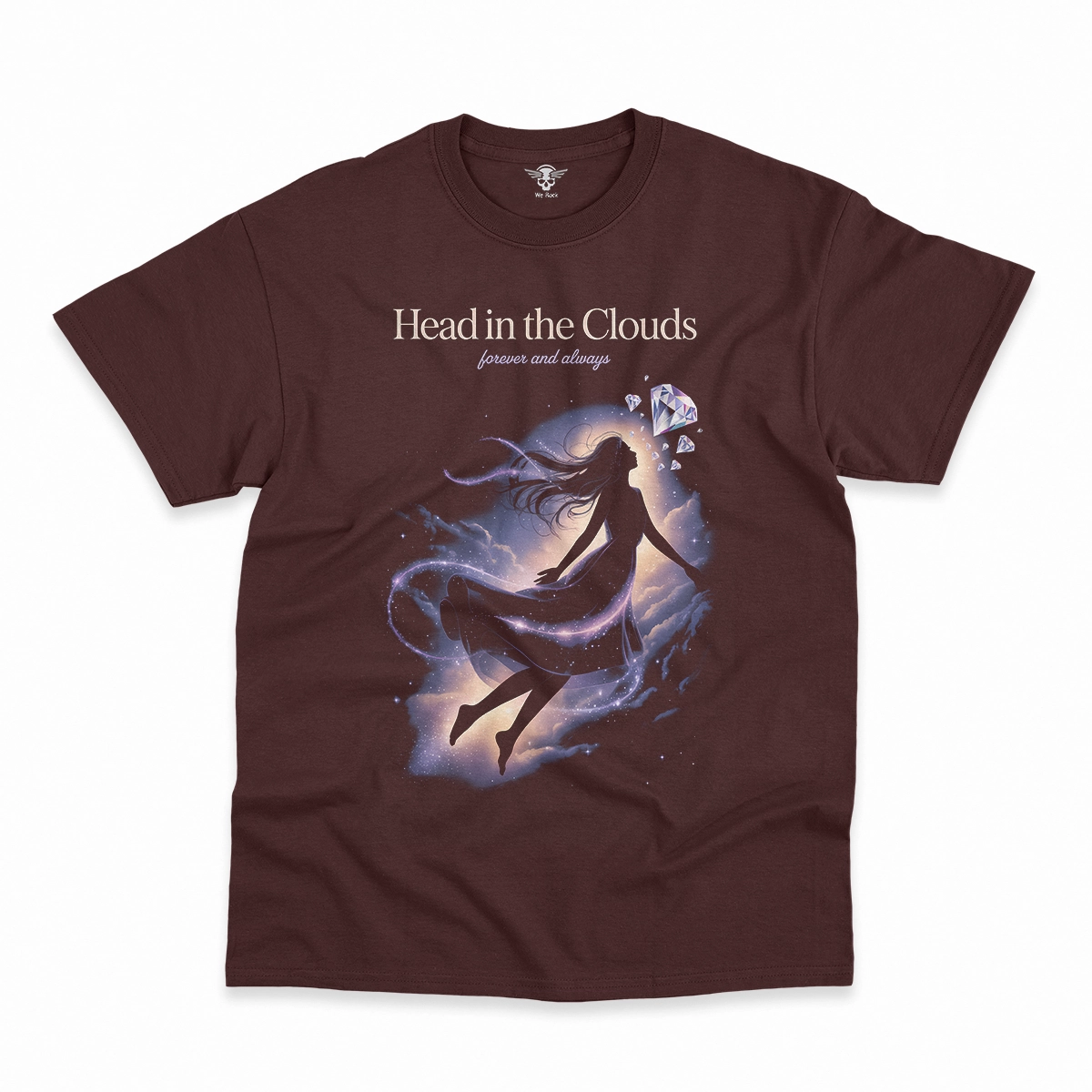 Head in the Clouds — Ethereal Dreamy Rock Heritage Tee — Design I
