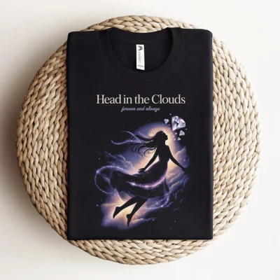 Head in the Clouds — Ethereal Dreamy Rock Heritage Tee — Design I