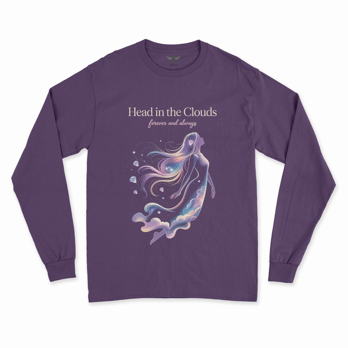 Head in the Clouds — Ethereal Dreamy Rock Heritage Tee — Design II