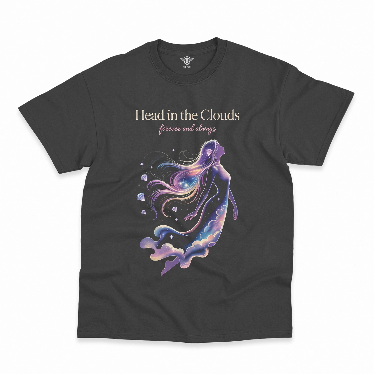 Head in the Clouds — Ethereal Dreamy Rock Heritage Tee — Design II