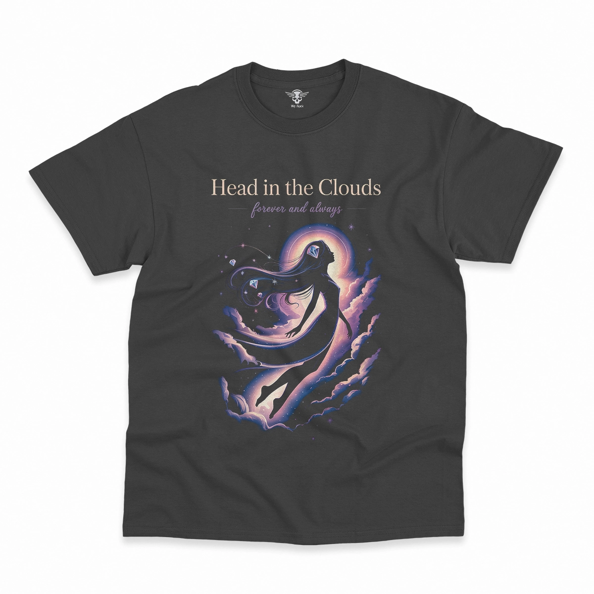 Head in the Clouds — Ethereal Dreamy Rock Heritage Tee — Design III