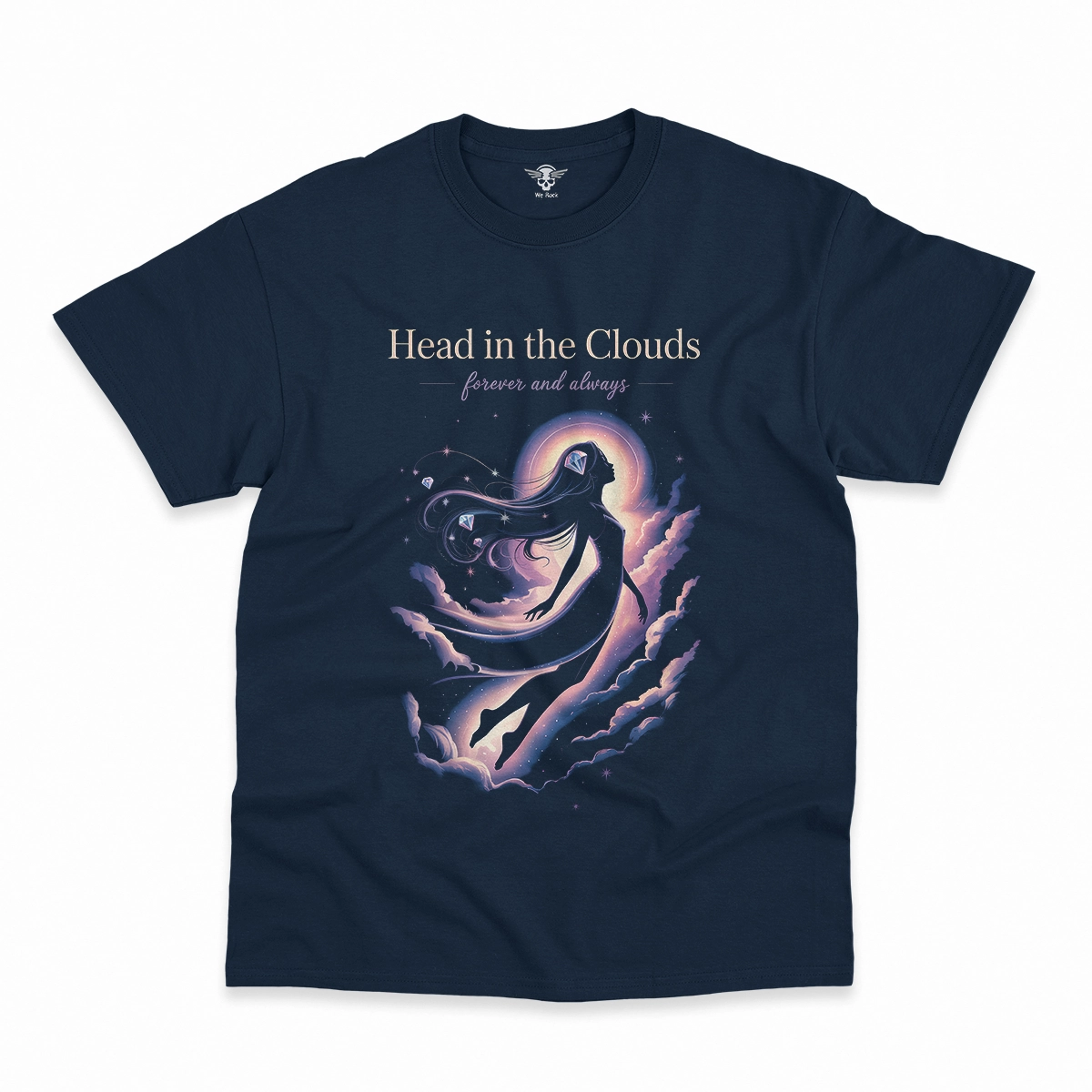 Head in the Clouds — Ethereal Dreamy Rock Heritage Tee — Design III