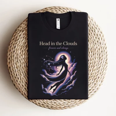 Head in the Clouds — Ethereal Dreamy Rock Heritage Tee — Design III