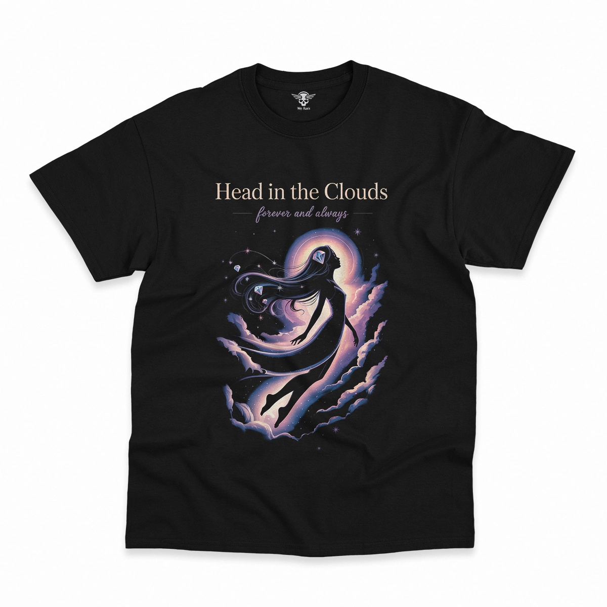 Head in the Clouds — Ethereal Dreamy Rock Heritage Tee — Design III