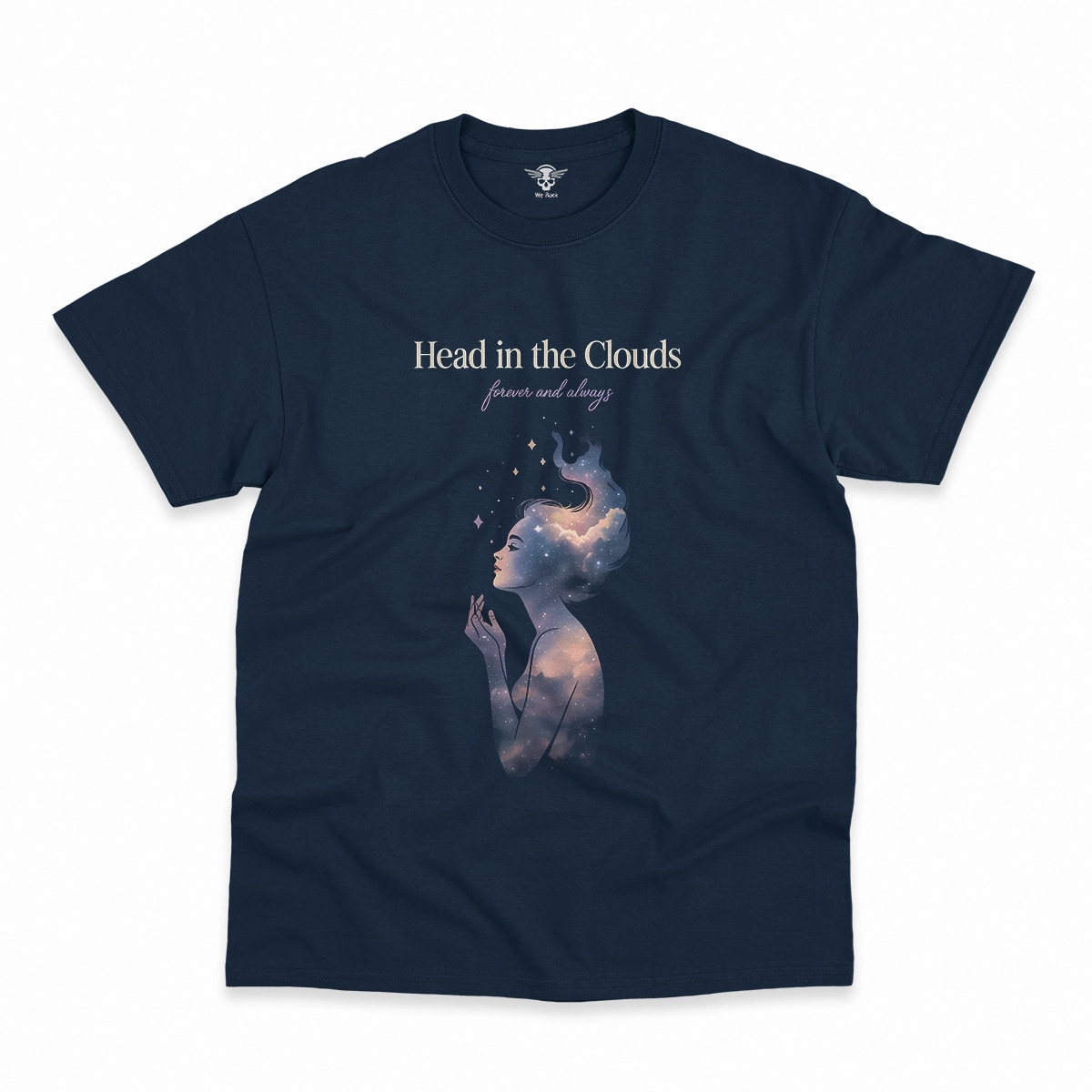 Head in the Clouds — Ethereal Dreamy Rock Heritage Tee — Design IV