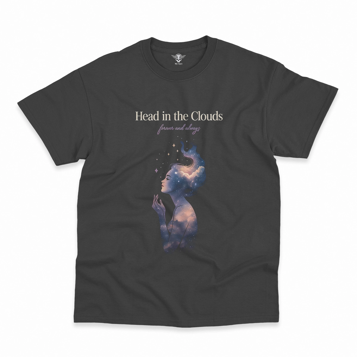 Head in the Clouds — Ethereal Dreamy Rock Heritage Tee — Design IV