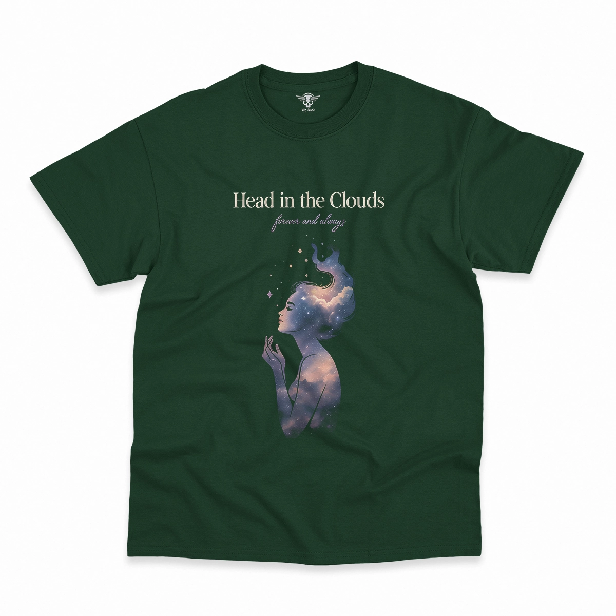 Head in the Clouds — Ethereal Dreamy Rock Heritage Tee — Design IV