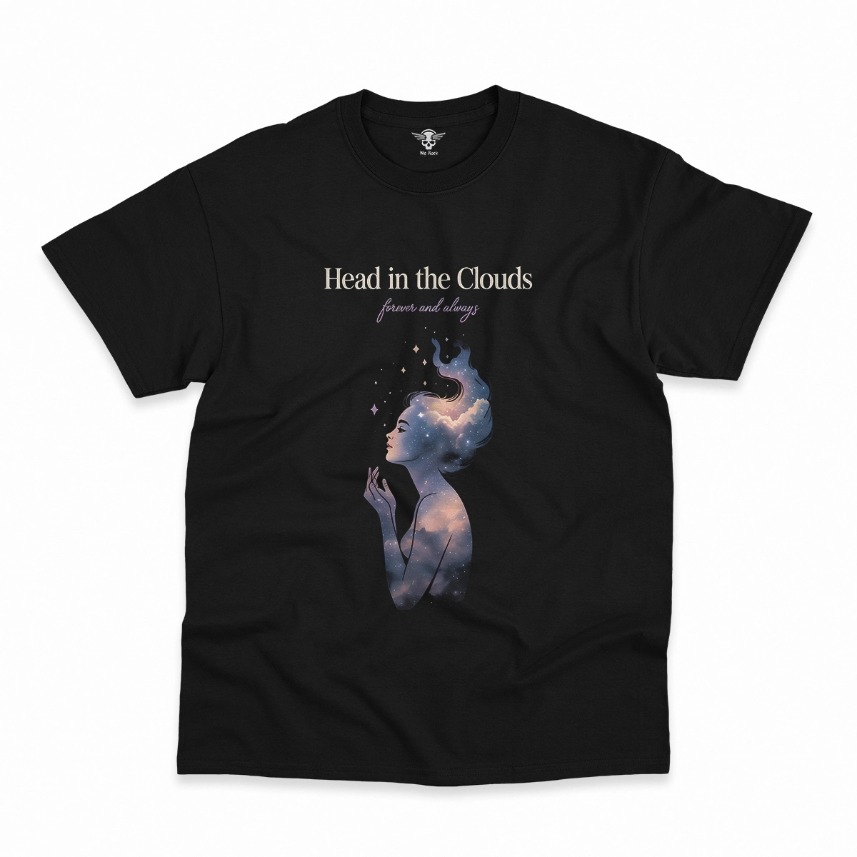 Head in the Clouds — Ethereal Dreamy Rock Heritage Tee — Design IV