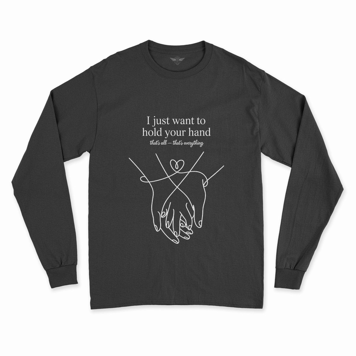 Hold Your Hand — December 1963 Minimalist Love Rock Tee — Design II