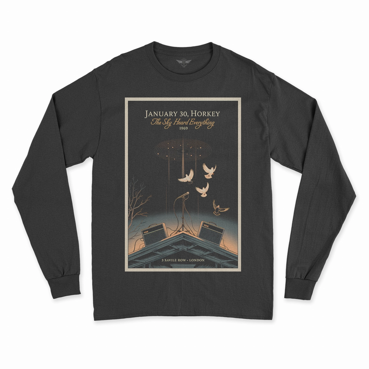 January 30, 1969 — The Sky Heard Everything — Rooftop Rock Tee — Design II