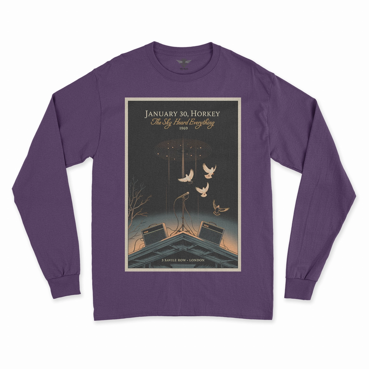 January 30, 1969 — The Sky Heard Everything — Rooftop Rock Tee — Design II