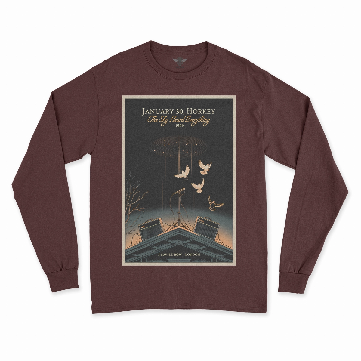 January 30, 1969 — The Sky Heard Everything — Rooftop Rock Tee — Design II
