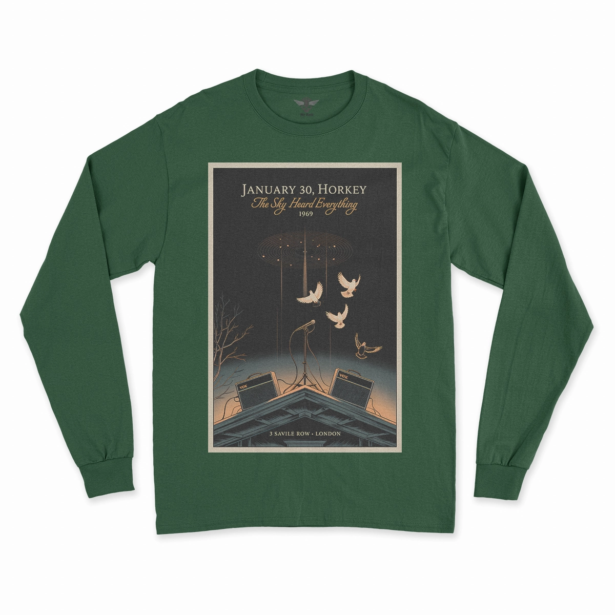 January 30, 1969 — The Sky Heard Everything — Rooftop Rock Tee — Design II
