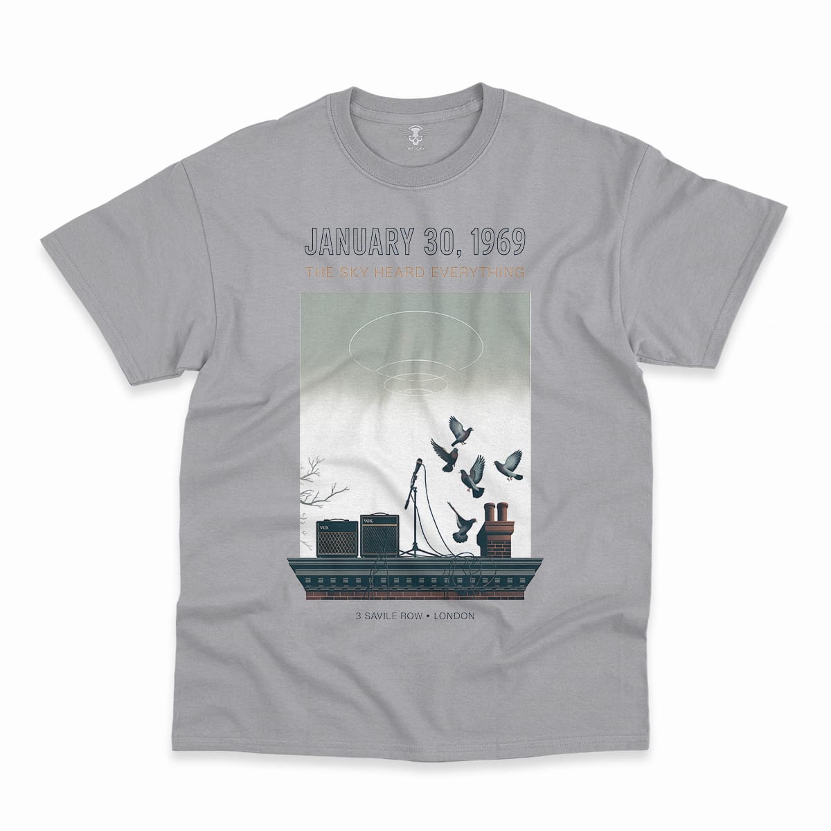 January 30, 1969 — The Sky Heard Everything — Rooftop Rock Tee — Design III