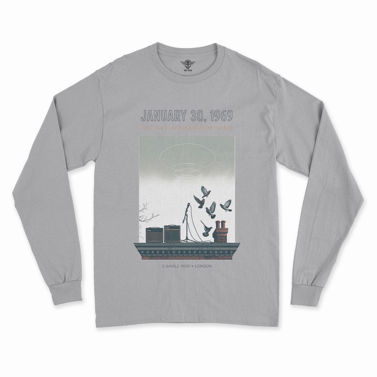 January 30, 1969 — The Sky Heard Everything — Rooftop Rock Tee — Design III